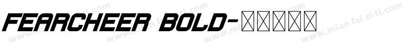 Fearcheer Bold字体转换
